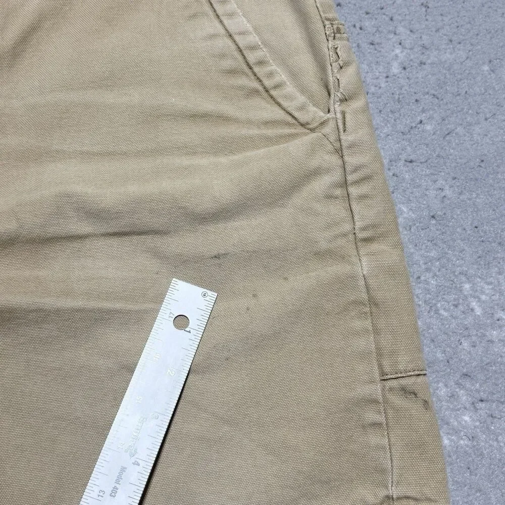 Patagonia Stand Up Shorts Men’s 34 Tan Organic Cotton Canvas 6”Heritage VTG